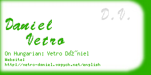 daniel vetro business card